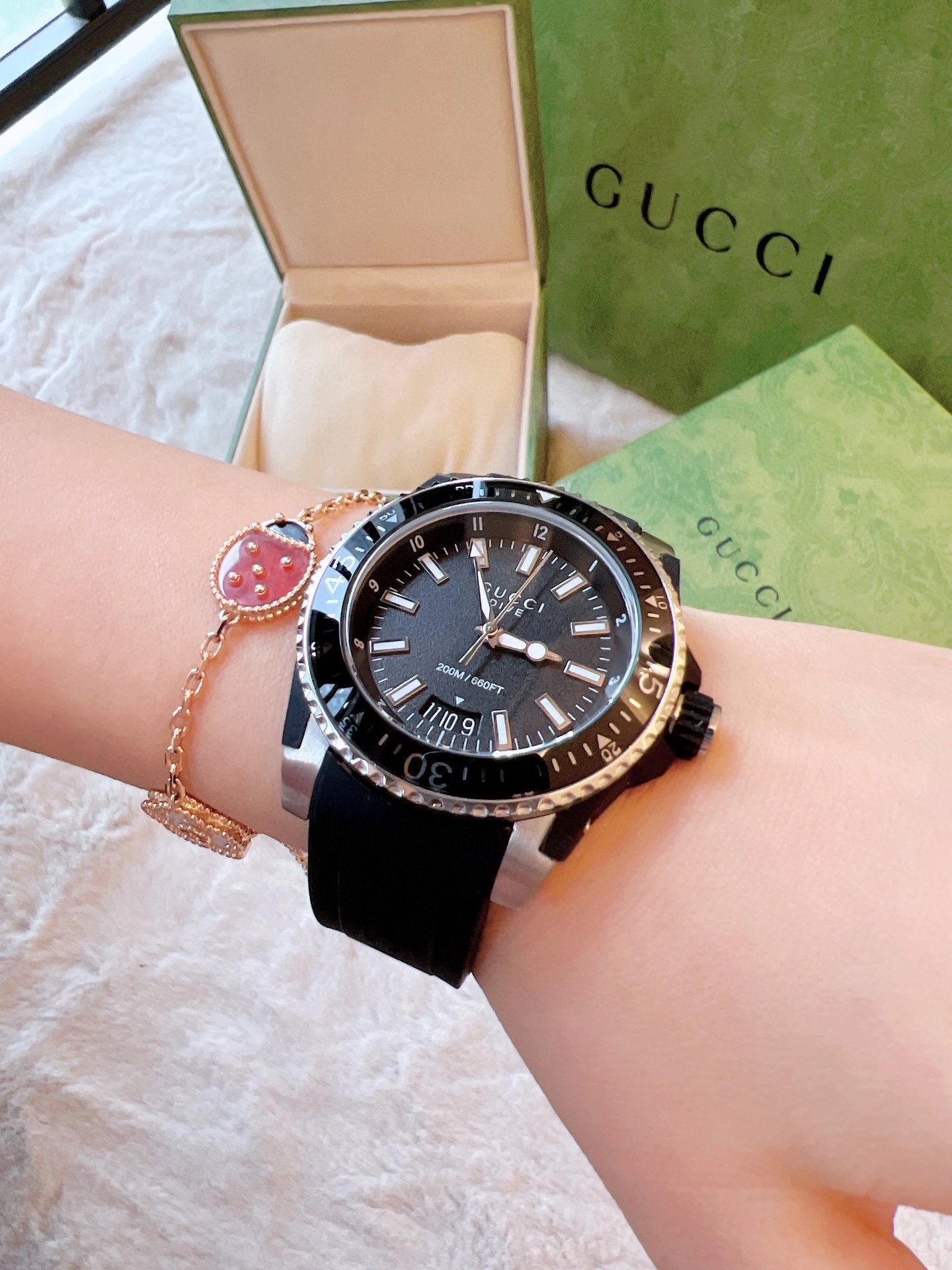 Gucci Watches Dive Silicone Strap Watch image 10