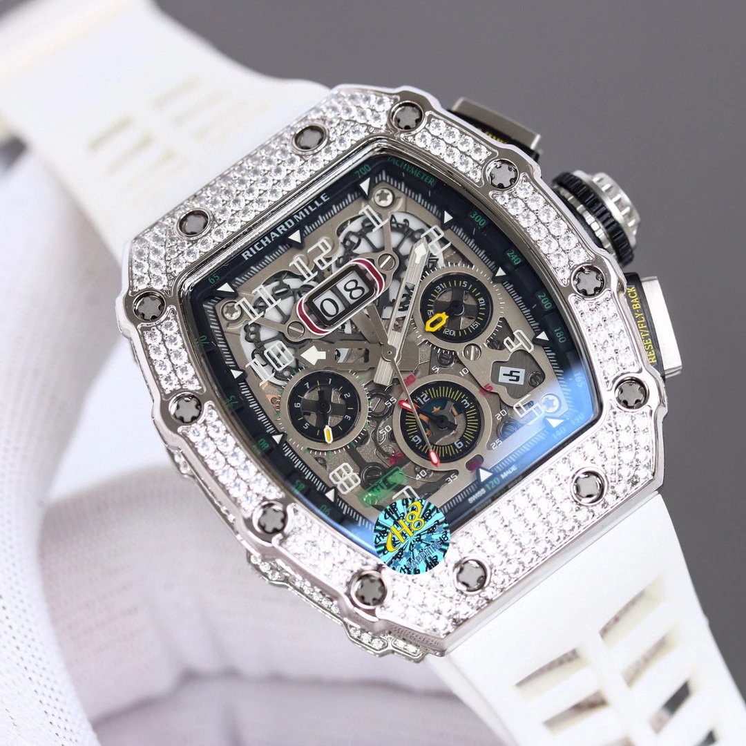 Richard Mille Watches RM 11-03 Crystal-Set Chronograph Watch image 4