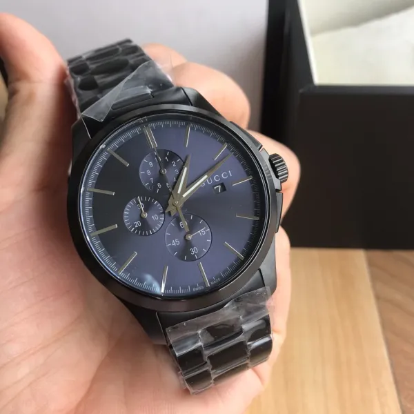 Gucci Grip Chronograph Black Matte with Green and Red Accents Watch Watches - 20