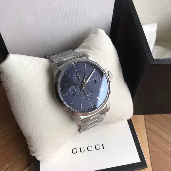 Gucci Grip Chronograph Black Matte with Green and Red Accents Watch Watches - 5