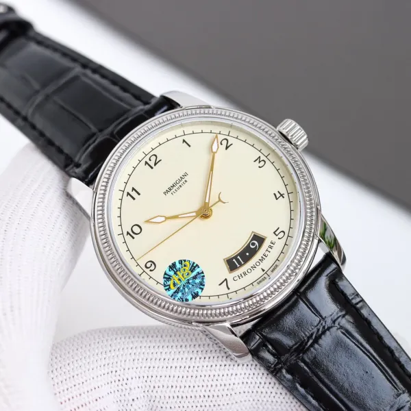 Design Parmigiani Fleurier Tonda Chronomètre Black Dial Mechanical Watch Watches - 7