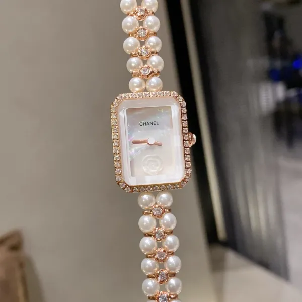 Chanel Premiere Pearl & Diamond Watch White Mother-of-Pearl Dial Gold-Tone Watches - 11