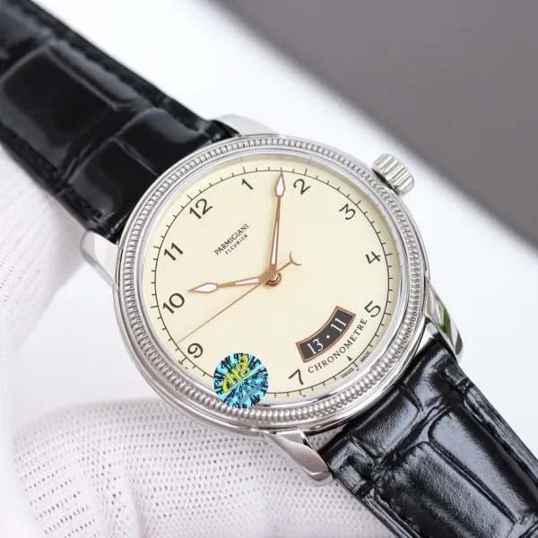 Design Parmigiani Fleurier Tonda Chronomètre Black Dial Mechanical Watch Watches - 6