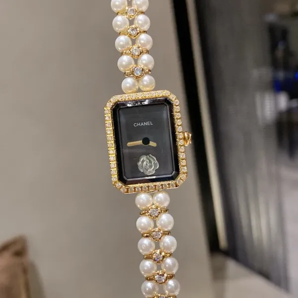 Chanel Premiere Pearl & Diamond Watch White Mother-of-Pearl Dial Gold-Tone Watches - 12