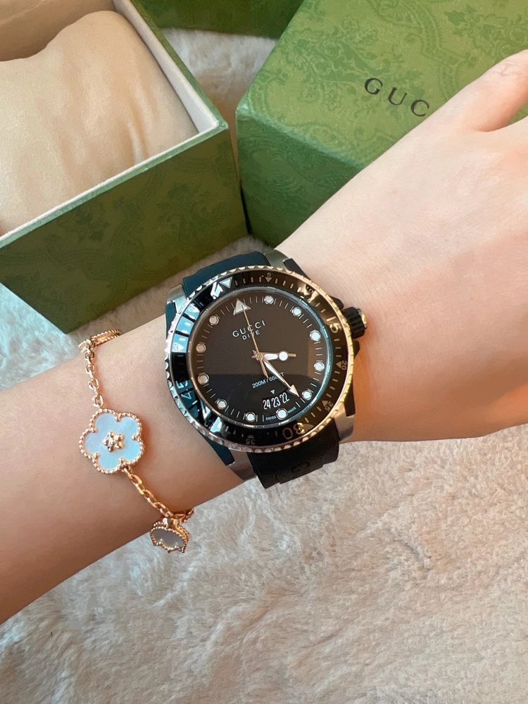 Gucci Watches Dive Silicone Strap Watch image 3