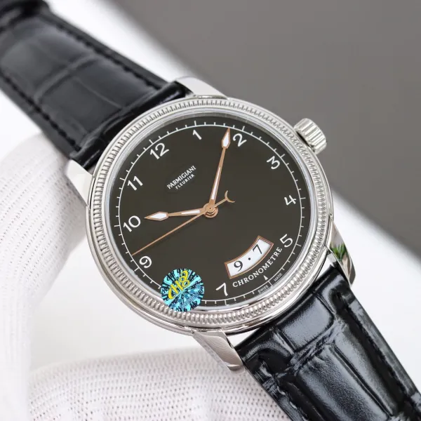 Design Parmigiani Fleurier Tonda Chronomètre Black Dial Mechanical Watch Watches - 16