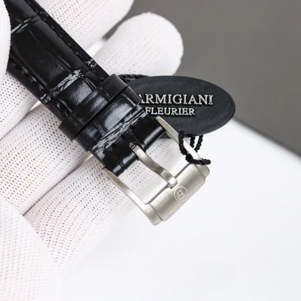 Design Parmigiani Fleurier Tonda Chronomètre Black Dial Mechanical Watch Watches - 13