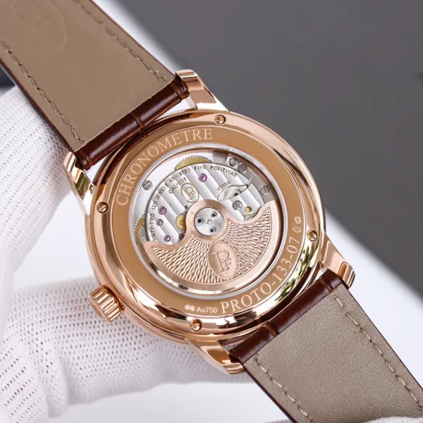 Design Parmigiani Fleurier Tonda Chronomètre Black Dial Mechanical Watch Watches - 29