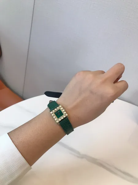 Dior La D de Dior Green Python Strap Quartz Watch Watches - 25