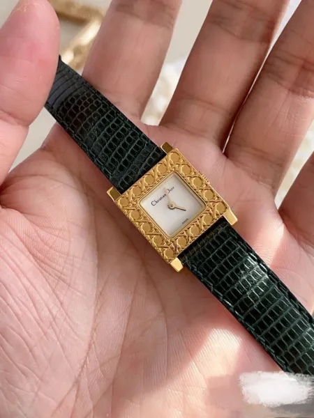 Dior La D de Dior Green Python Strap Quartz Watch Watches - 36