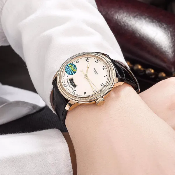 Design Parmigiani Fleurier Tonda Chronomètre Black Dial Mechanical Watch Watches - 5