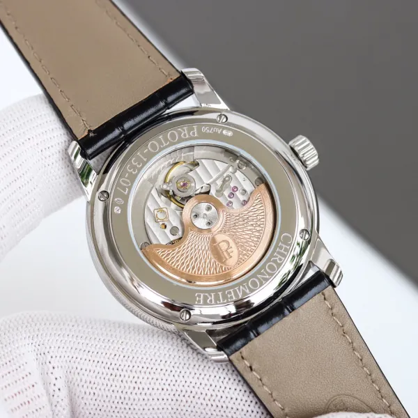 Design Parmigiani Fleurier Tonda Chronomètre Black Dial Mechanical Watch Watches - 21