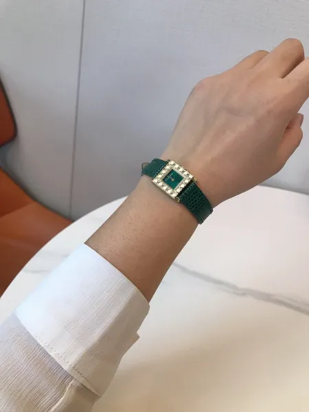 Dior La D de Dior Green Python Strap Quartz Watch Watches - 26