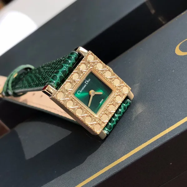 Dior La D de Dior Green Python Strap Quartz Watch Watches - 15
