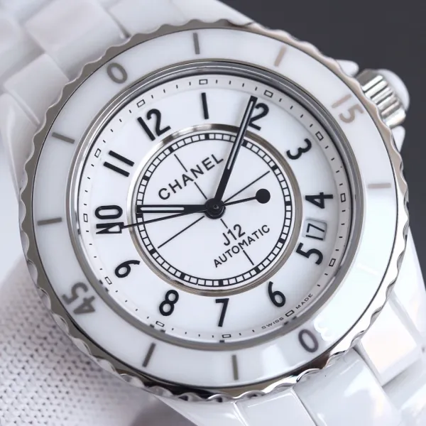 Chanel J12 White Ceramic Automatic Watch Watches - 25
