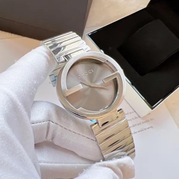 Gucci G-Timeless Mini Rose Gold Silver Dial Brown Leather Watch Watches - 4