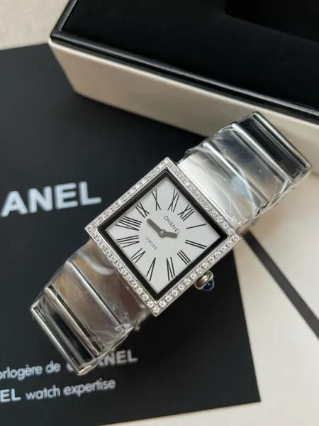 Chanel Premiere Black Dial Silver-Tone Watch Watches - 29