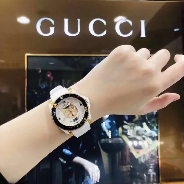 Gucci Dive Snake Black Rubber Watch Watches - 11