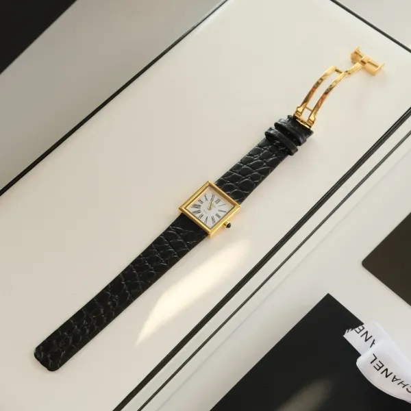 Chanel Premiere Black Dial Silver-Tone Watch Watches - 83