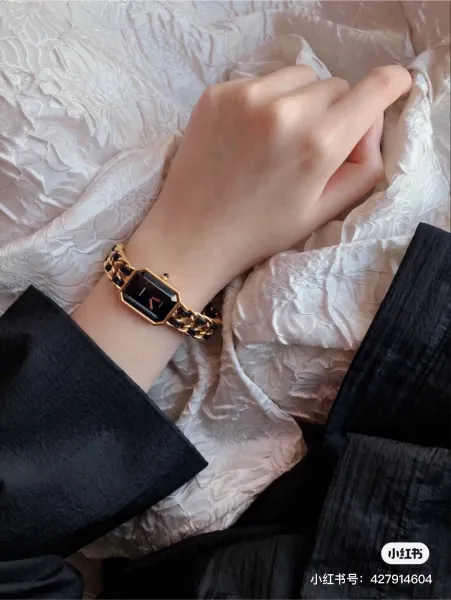 Chanel Premiere Black Gold-Plated Quartz Watch Watches - 5