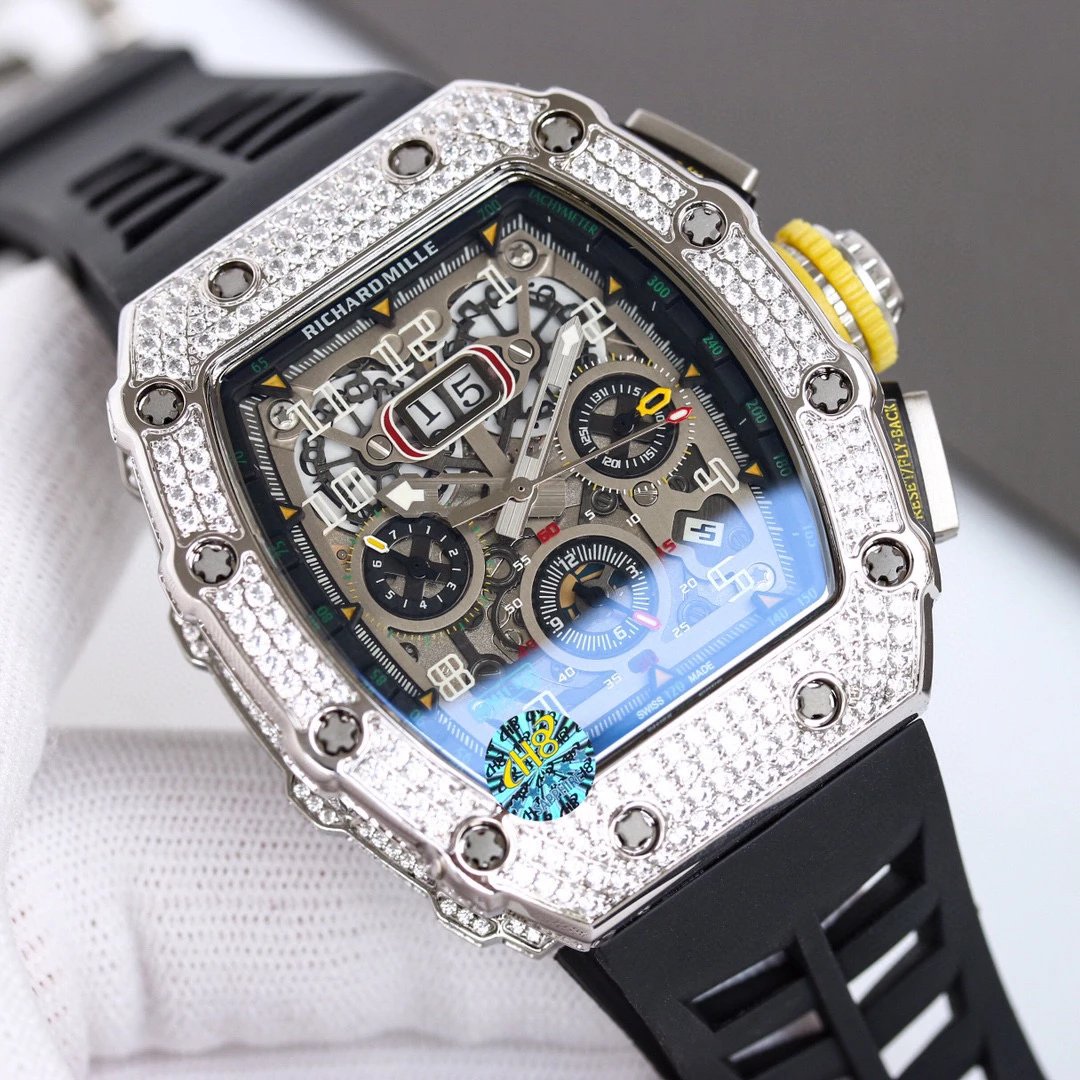 Richard Mille Watches RM 11-03 Crystal-Set Chronograph Watch image 3
