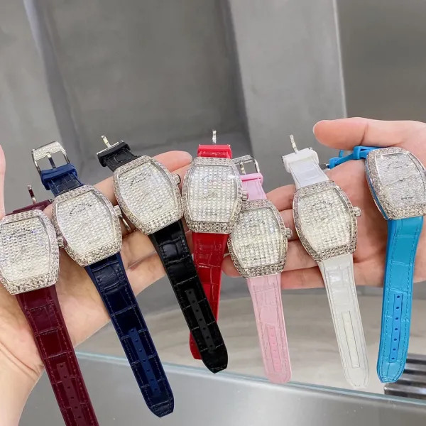 Franck Muller Casablanca Baguette Diamond-Set Turquoise Leather Watch Watches - 2