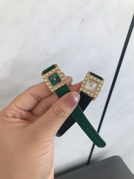 Dior La D de Dior Green Python Strap Quartz Watch Watches - 32