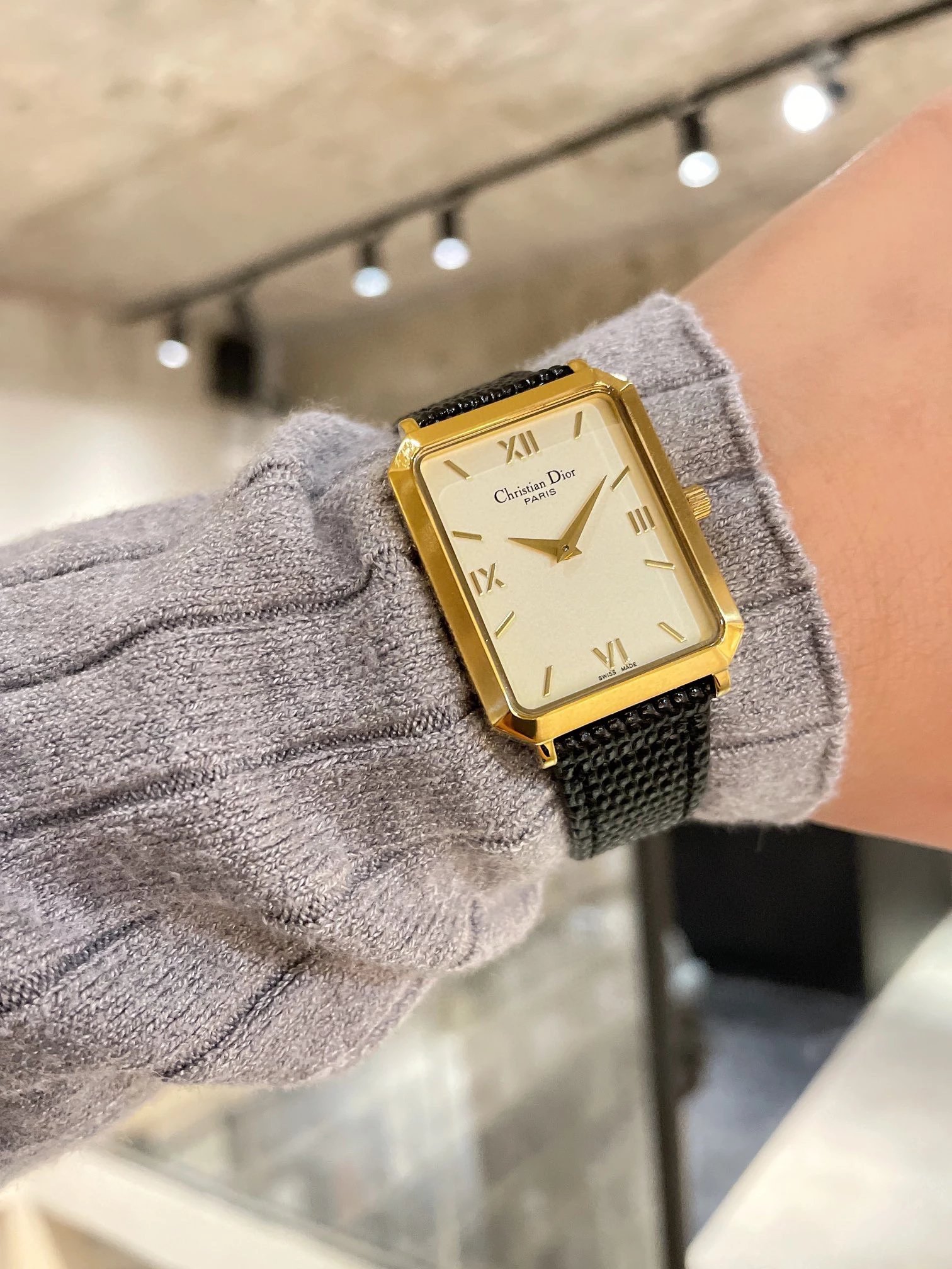 Dior La D de Dior Oblique Print Beige Dial Quartz Watch Watches - 13