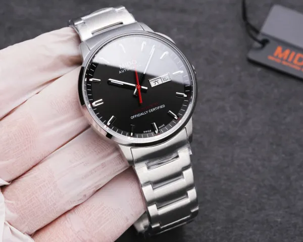 Design Mido Chronometer Automatic Silver Dial Rose Gold Bezel Mechanical Watch Watches - 26