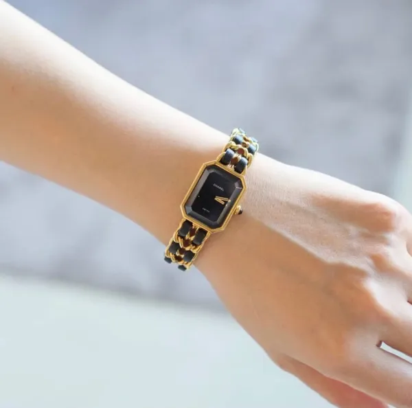 Chanel Premiere Black Gold-Plated Quartz Watch Watches - 10