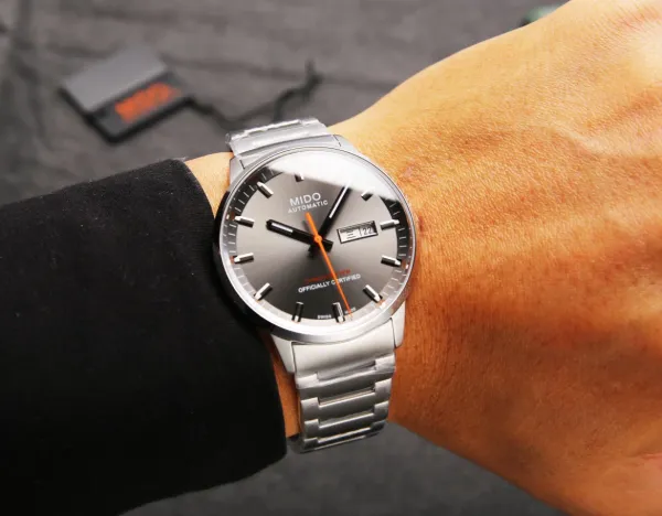 Design Mido Chronometer Automatic Silver Dial Rose Gold Bezel Mechanical Watch Watches - 32