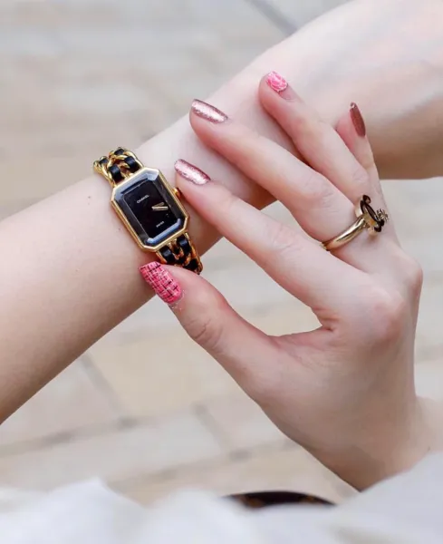 Chanel Premiere Black Gold-Plated Quartz Watch Watches - 11