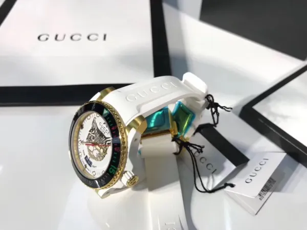 Gucci Dive Snake Black Rubber Watch Watches - 15