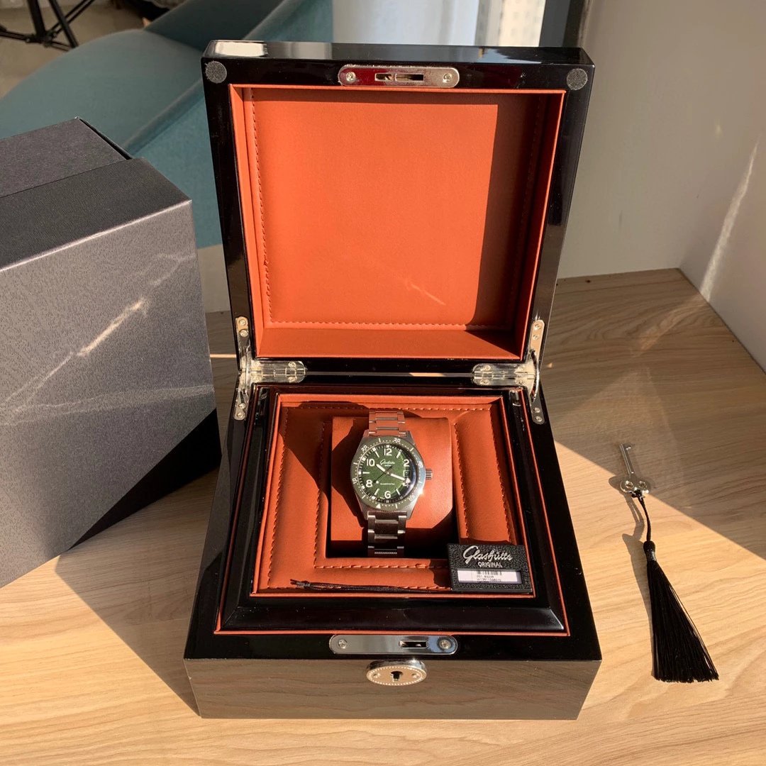 Design Glashütte Original SeaQ Chronograph Blue Dial Stainless Steel Watch Watches - 42