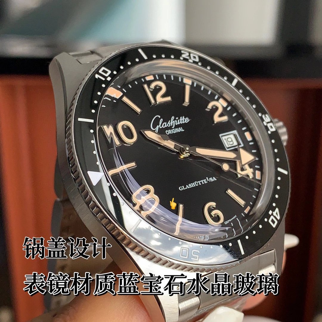 Design Glashütte Original SeaQ Chronograph Blue Dial Stainless Steel Watch Watches - 16