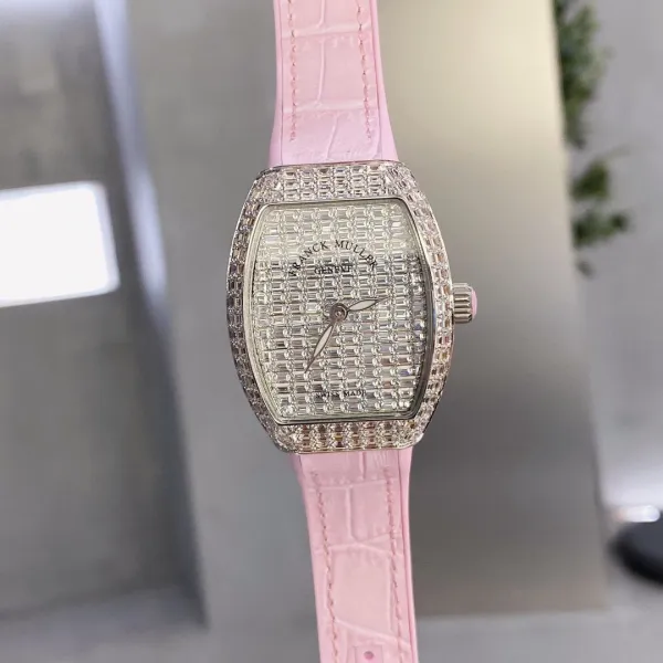 Franck Muller Casablanca Baguette Diamond-Set Turquoise Leather Watch Watches - 18