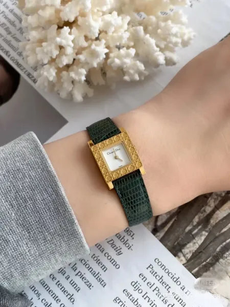 Dior La D de Dior Green Python Strap Quartz Watch Watches - 34