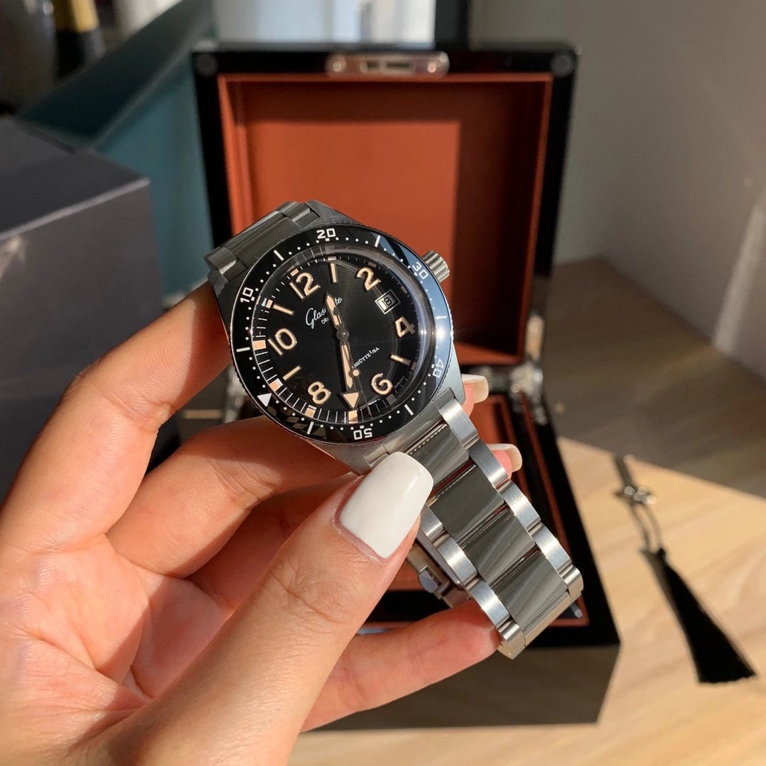 Design Glashütte Original SeaQ Chronograph Blue Dial Stainless Steel Watch Watches - 31