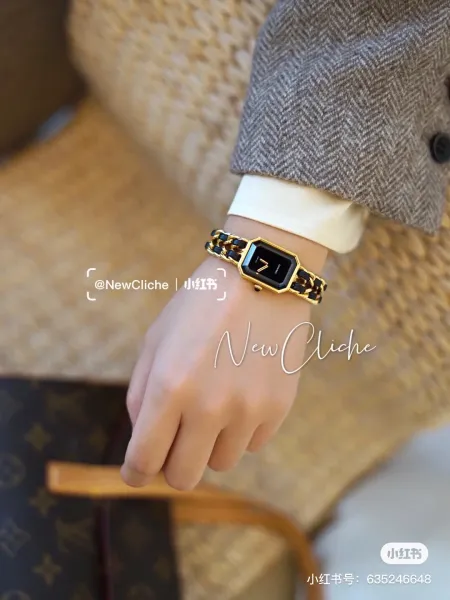 Chanel Premiere Black Gold-Plated Quartz Watch Watches - 3