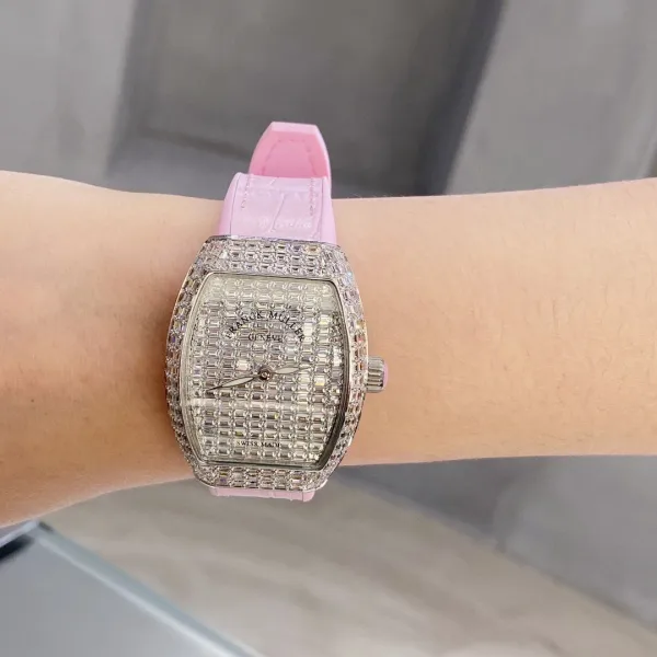 Franck Muller Casablanca Baguette Diamond-Set Turquoise Leather Watch Watches - 17