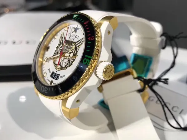 Gucci Dive Snake Black Rubber Watch Watches - 16