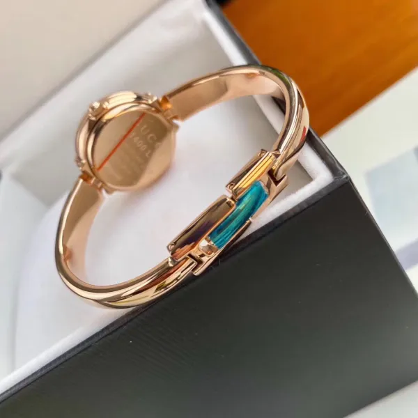 Gucci G-Timeless Diamond-Set Rose Gold Black Dial Watch Watches - 15