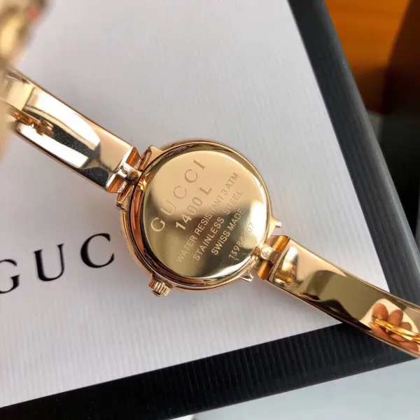 Gucci G-Timeless Diamond-Set Rose Gold Black Dial Watch Watches - 20
