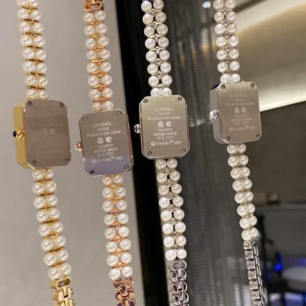 Chanel Premiere Pearl & Diamond Watch White Mother-of-Pearl Dial Gold-Tone Watches - 7