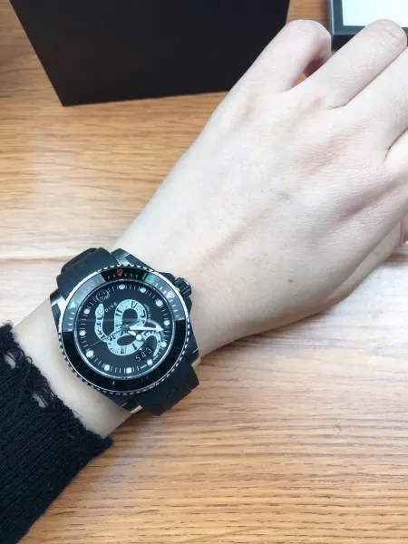 Gucci Dive Snake Black Rubber Watch Watches - 29