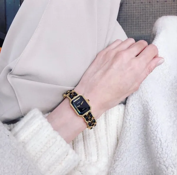 Chanel Premiere Black Gold-Plated Quartz Watch Watches - 8