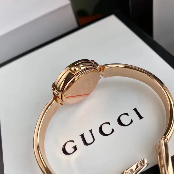 Gucci G-Timeless Diamond-Set Rose Gold Black Dial Watch Watches - 27