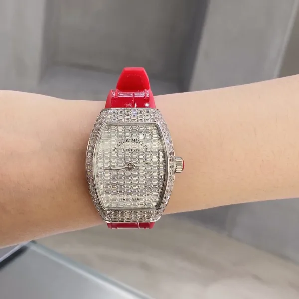 Franck Muller Casablanca Baguette Diamond-Set Turquoise Leather Watch Watches - 23