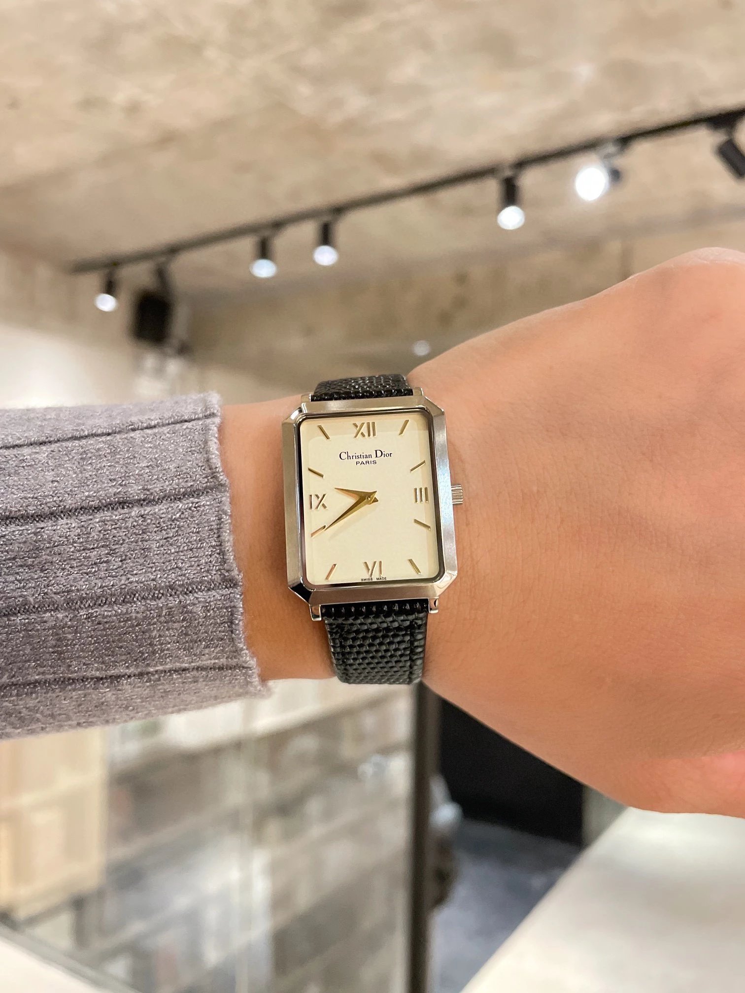 Dior La D de Dior Oblique Print Beige Dial Quartz Watch Watches - 3