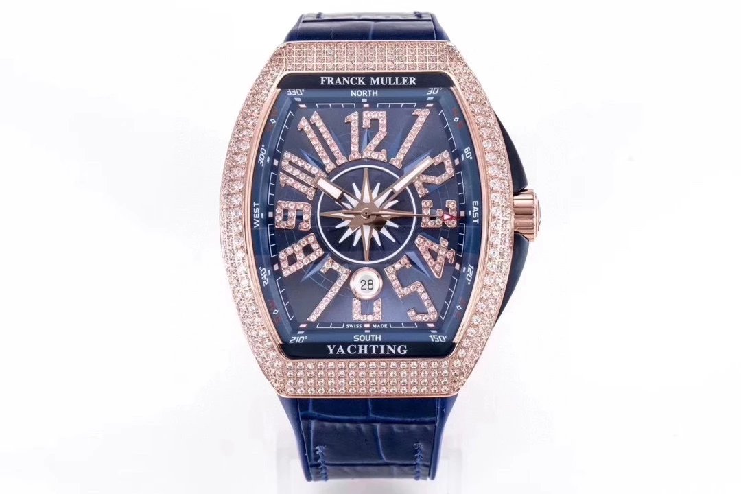Breitling Chronomat Yachting Blue Dial Rose Gold Diamond-Set Watch Watches - 30